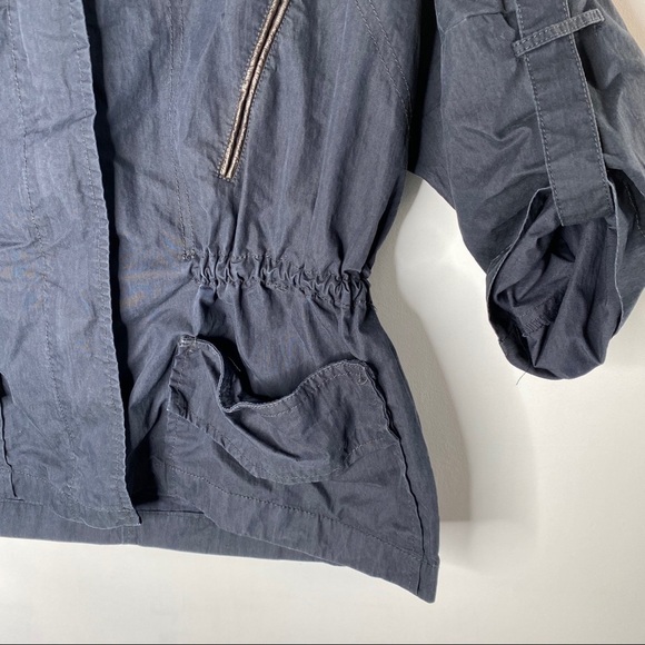 Navy crisp cotton jacket - Picture 6 of 15